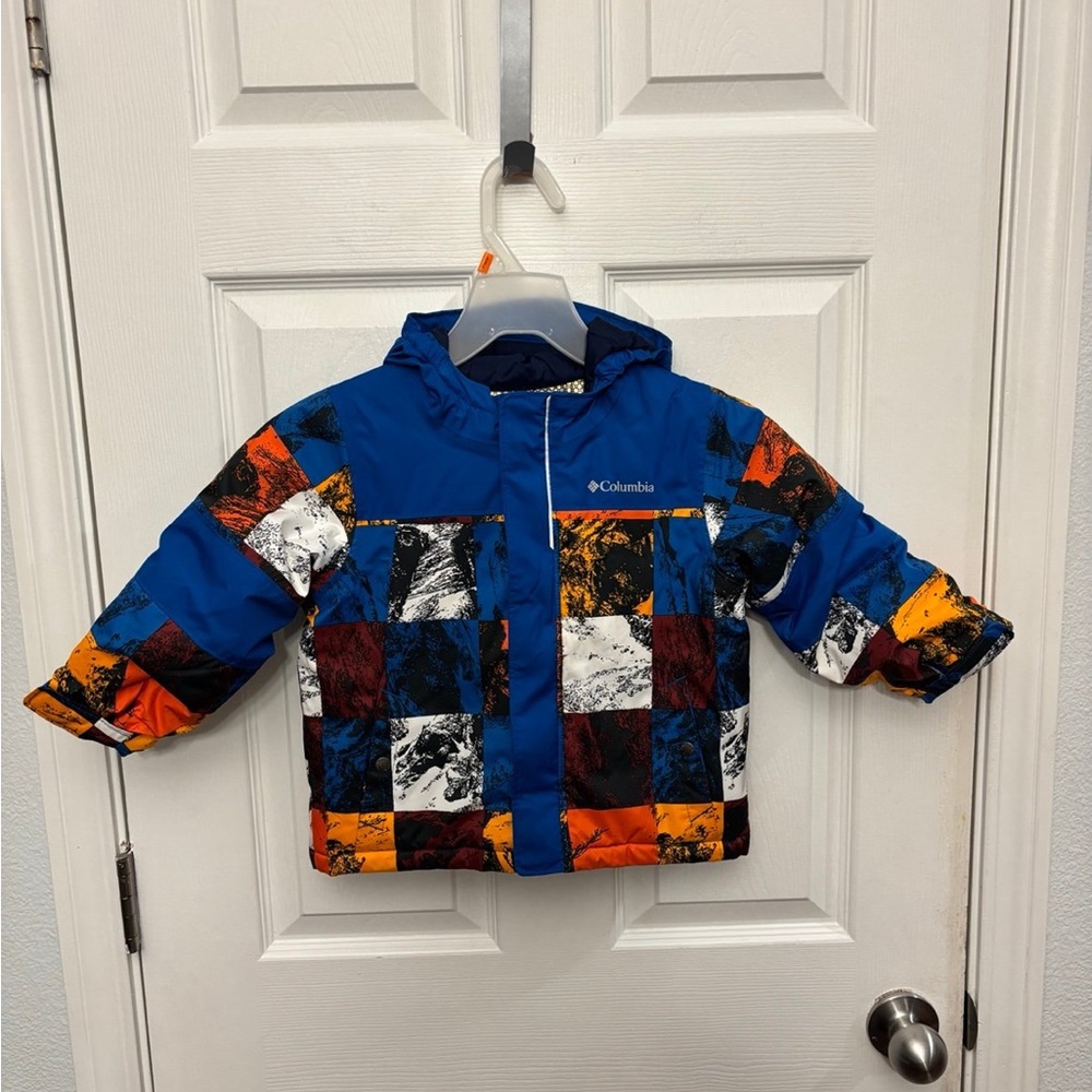 Columbia Boys Mighty Mogul Jacket Boys Small 3T Blue Omni-Heat
